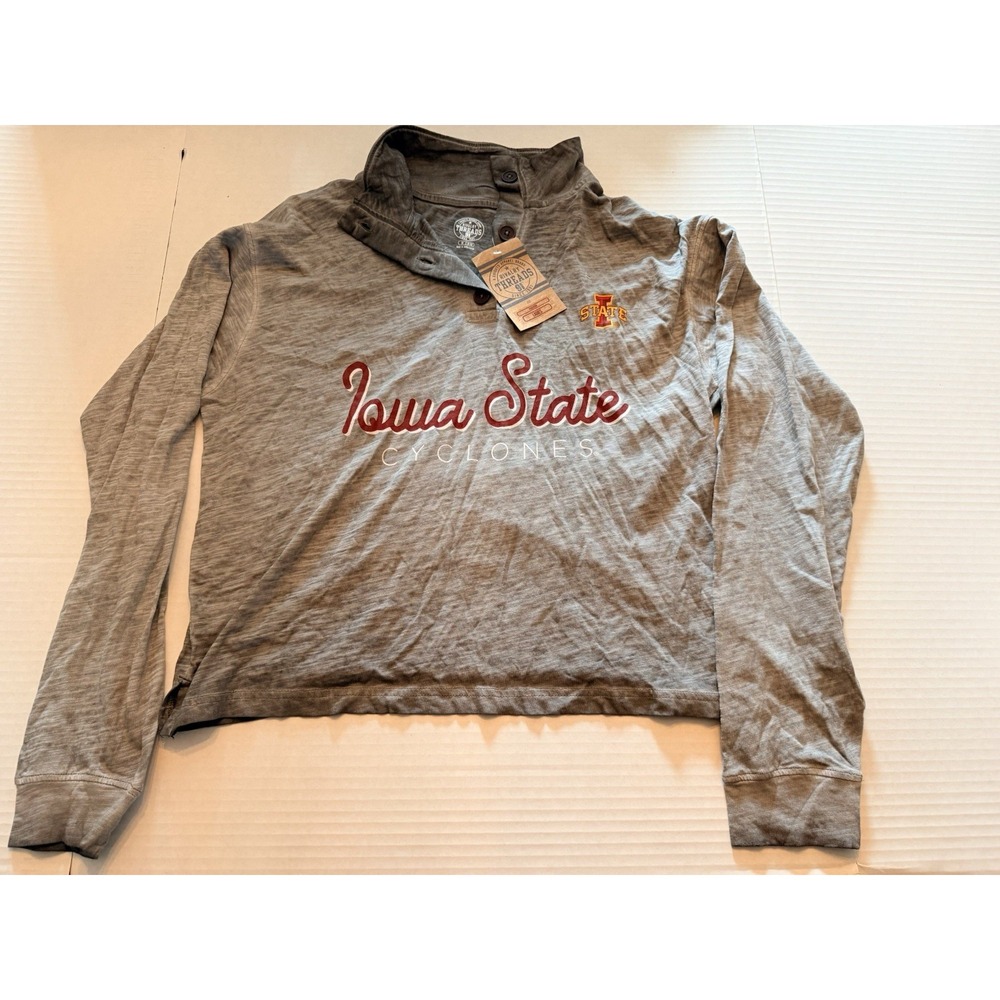 Women's Iowa State Cyclones Cropped Long-Sleeve Shirt Medium Lightweight New